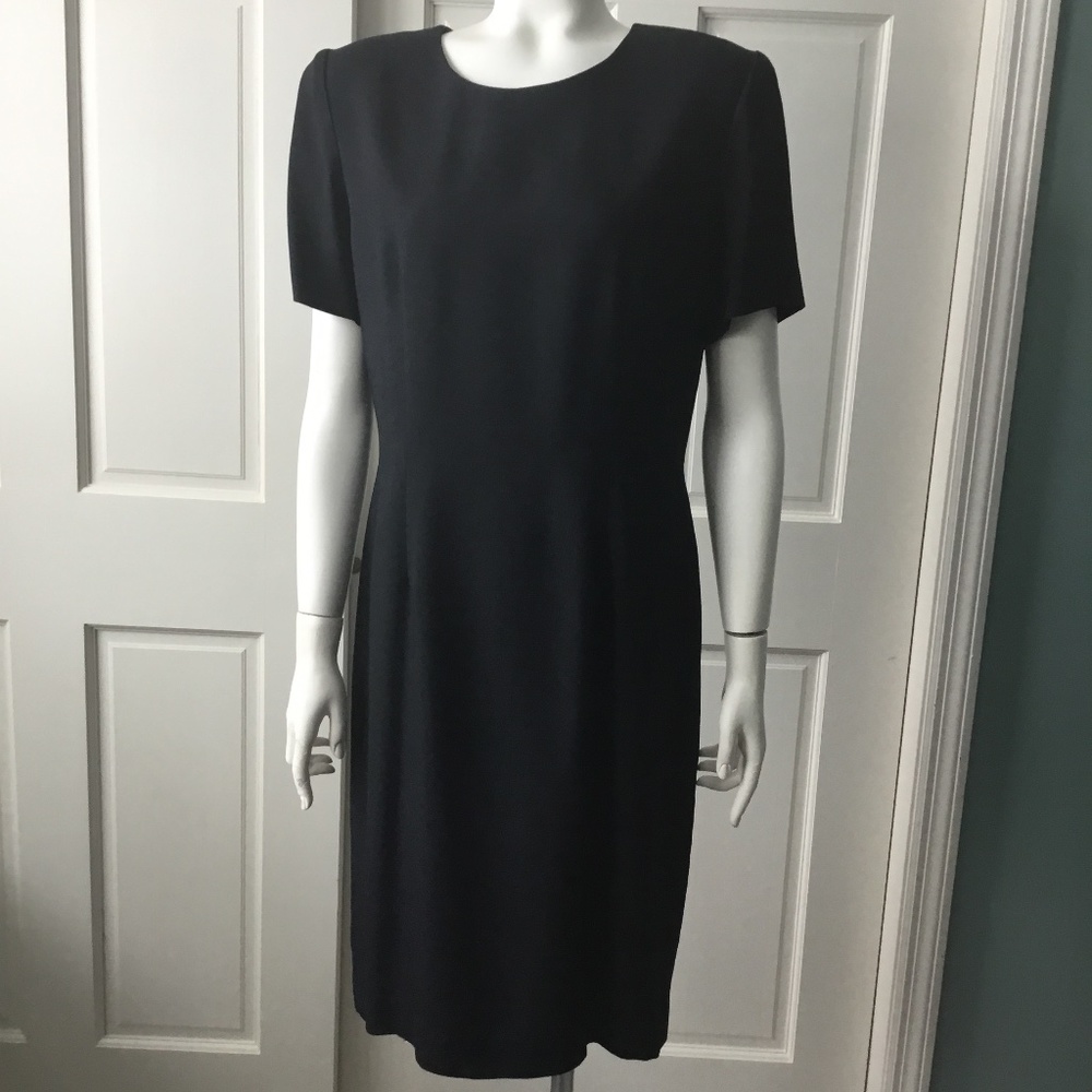 Lands End Black Sheath Dress